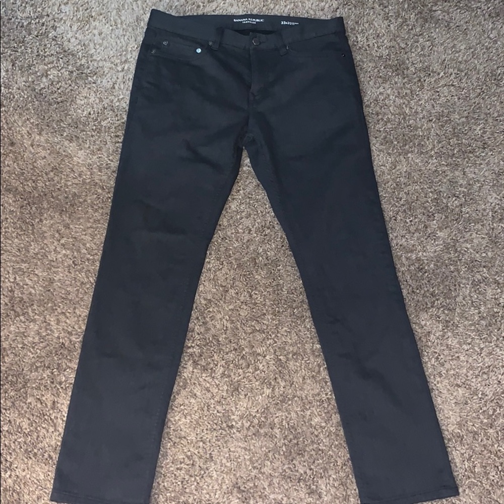 Banana Republic Traveler Pant Charcoal 33x32